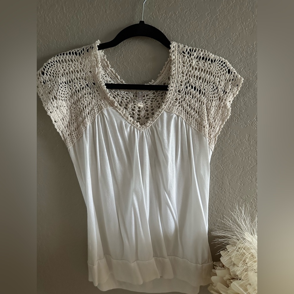 Boho embroidered top